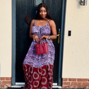 Adire Caribbean dress