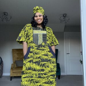 Embroidery Dress (Yellow)